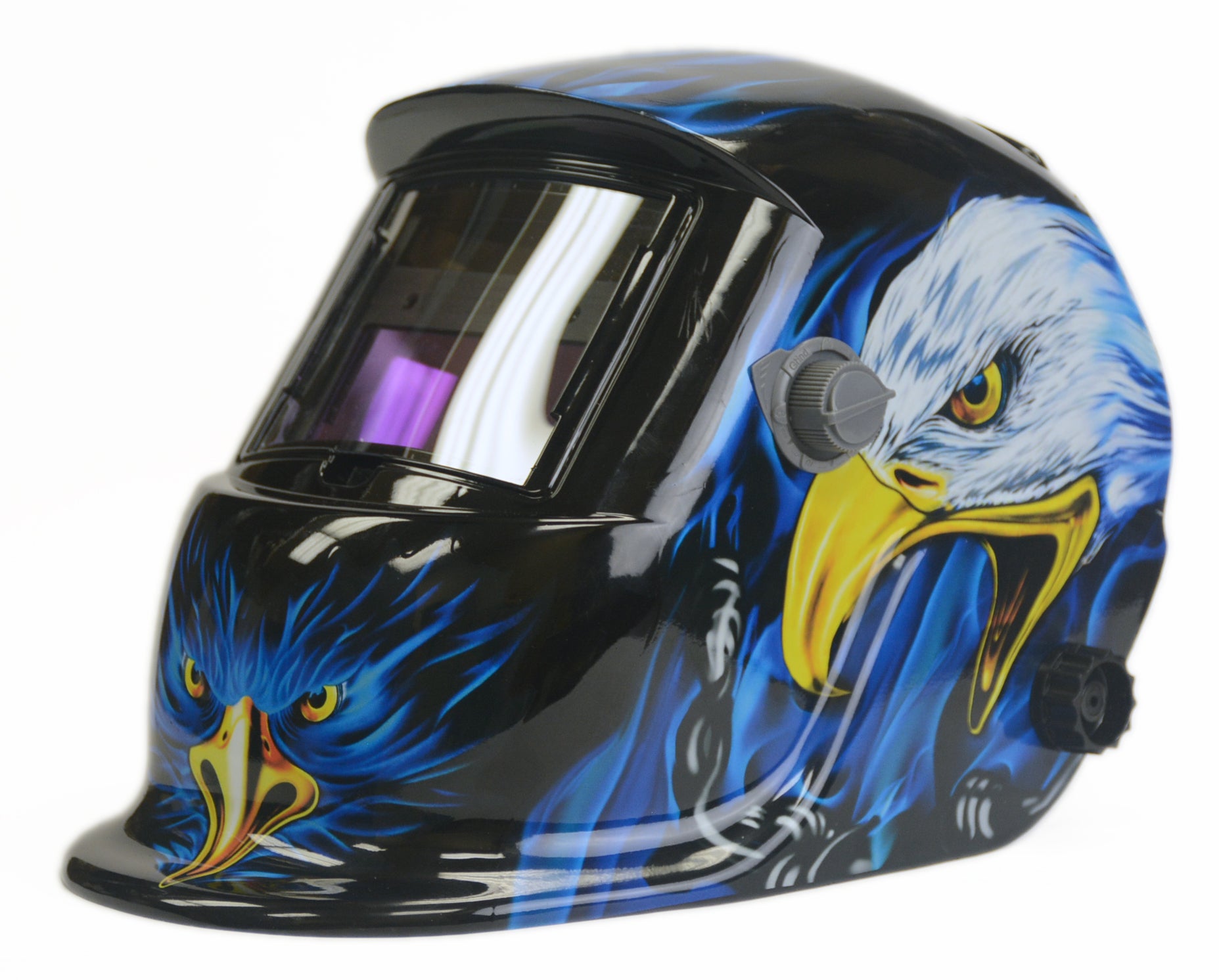 HOT MAX AUTO DARKENING WELDING HELMET WITH EAGLE GRAPHIC